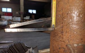 Entwicklung eines Stücks 180° - Neigung 15°